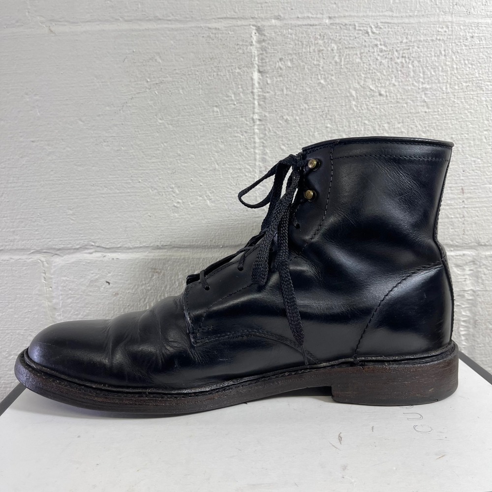 Frye Black Leather Lace-Up Men's Boots - Picture 5 of 13